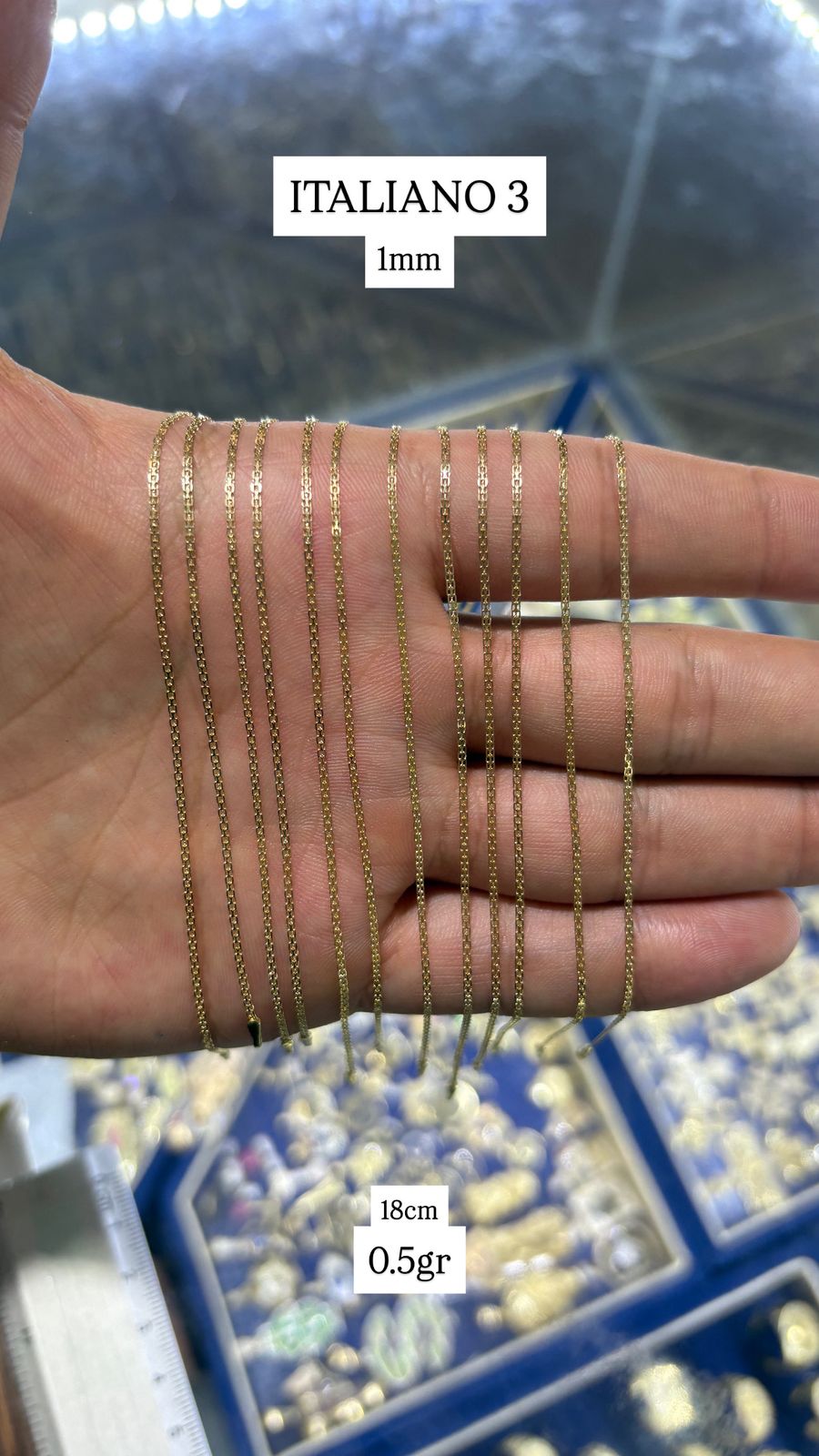 PULSO DE ORO 10K PARA DAMA 18CM