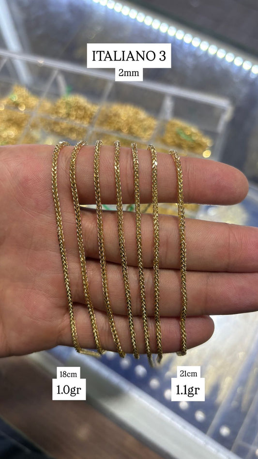 PULSO PARA DAMA 18CM ORO 10K