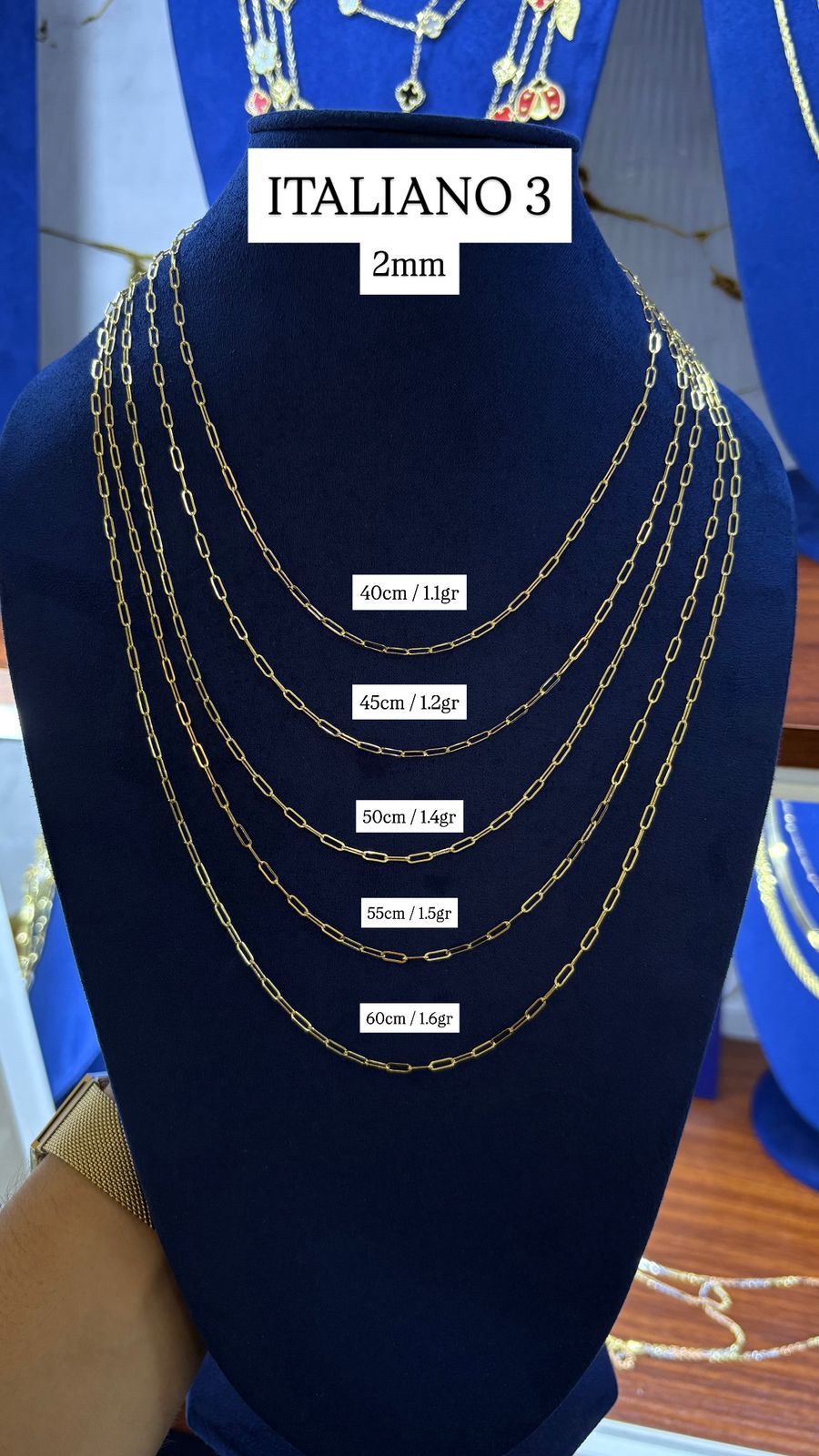 CADENAS CLIP ORO 10K