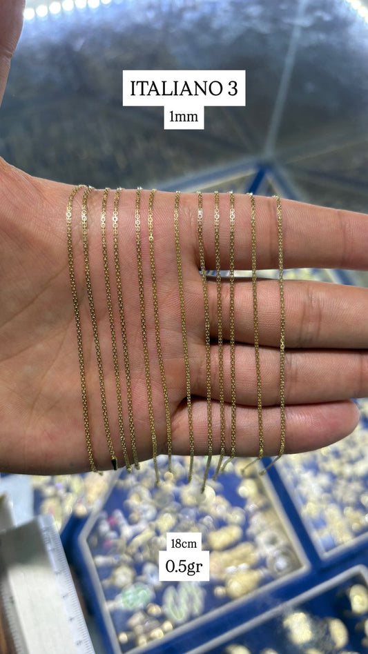 PULSO DE ORO 10K PARA DAMA 18CM