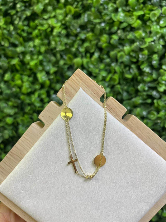 ESCLAVA DOBLE DE ORO