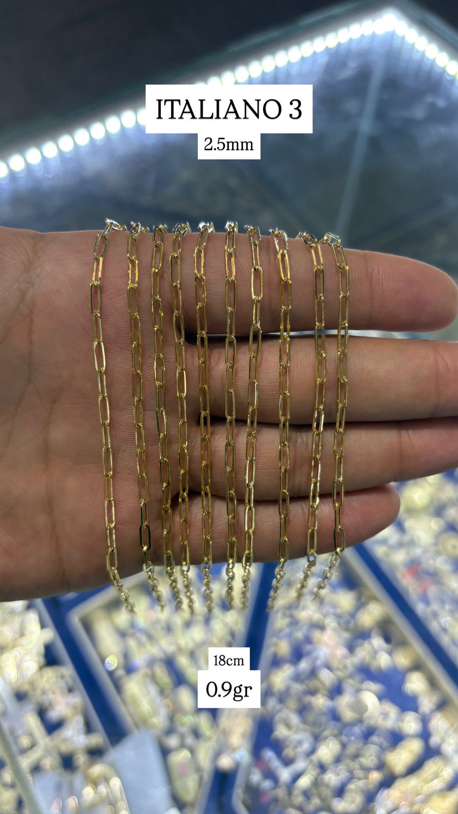 PULSOS DE ORO 10K PARA DAMA 18CM